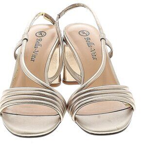 Women's Bella Vita Gold Slingback Heels, Size 8